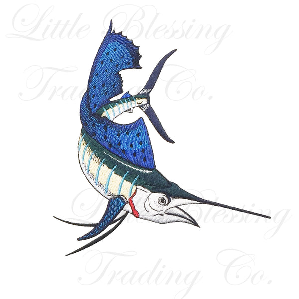 Sailfish Embroidery Design