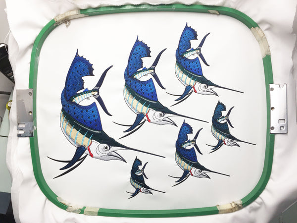 Sailfish Embroidery Design
