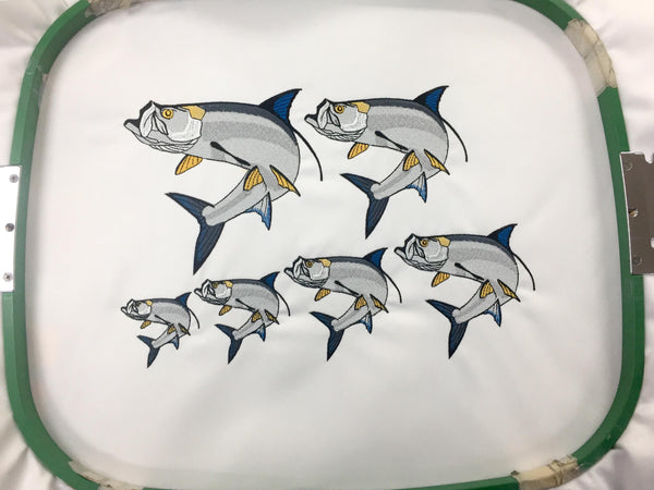 Tarpon Fish Embroidery Design