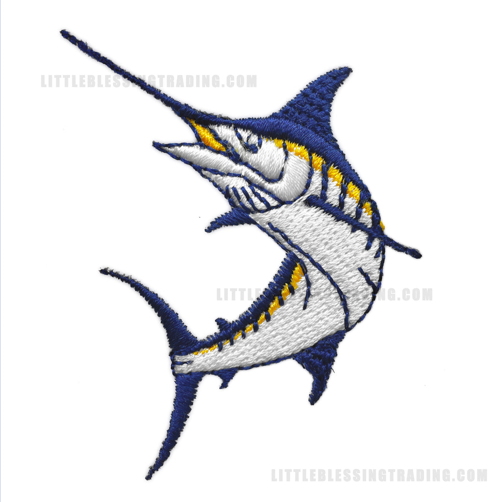 Marlin Fish Embroidery Design