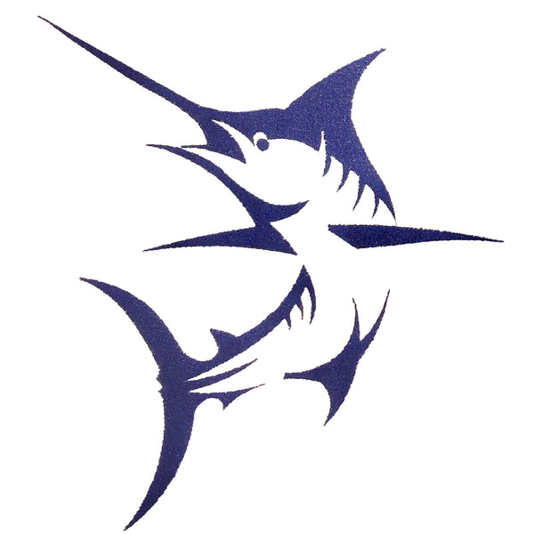 One Color Marlin Fish Embroidery Design