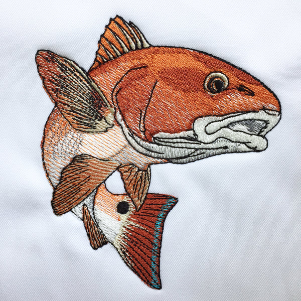 Redfish / Red Drum Embroidery Design